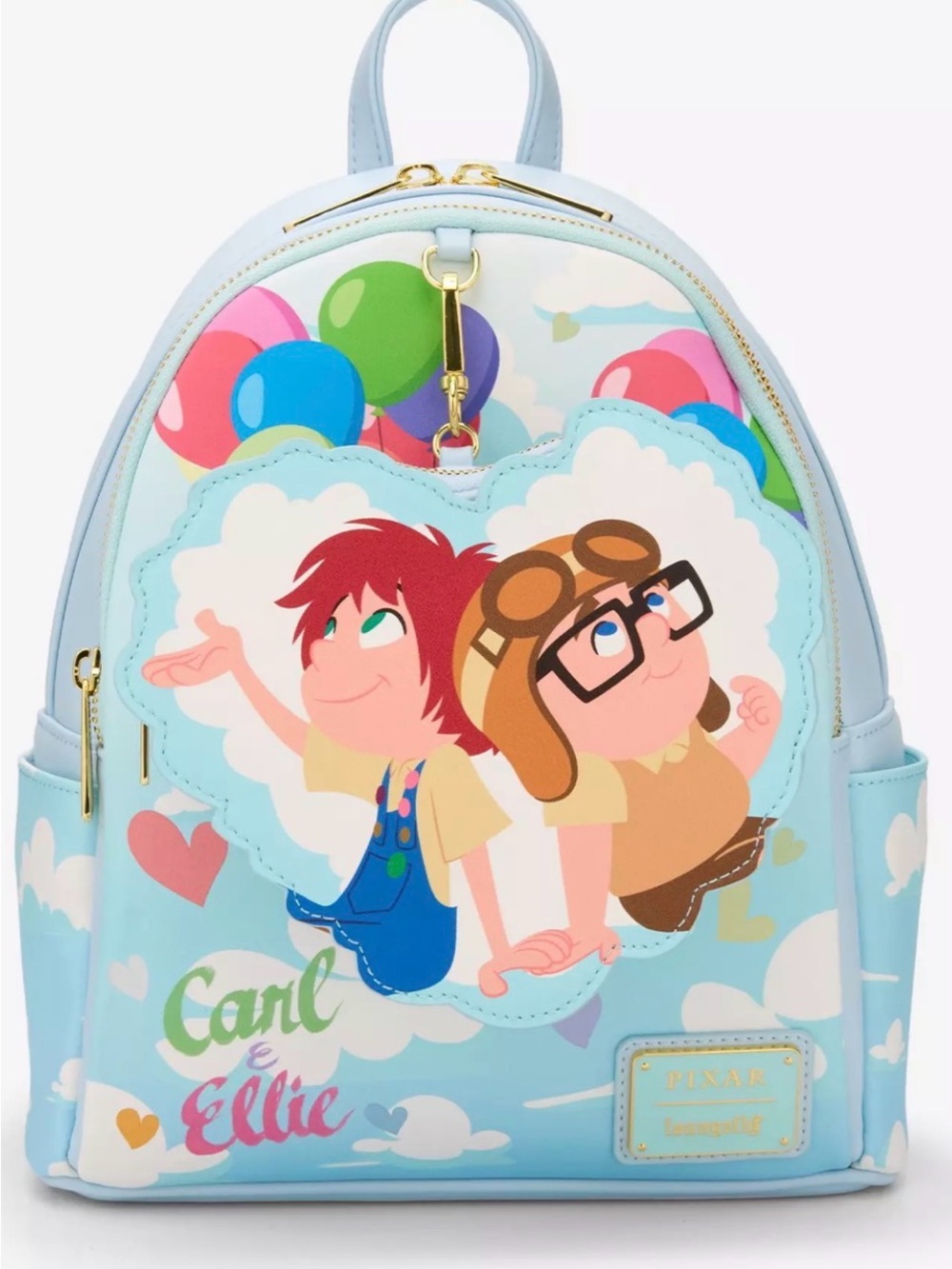 Loungefly Disney Pixar Up Carl & Ellie Balloon Mini Backpack with Coin Purse